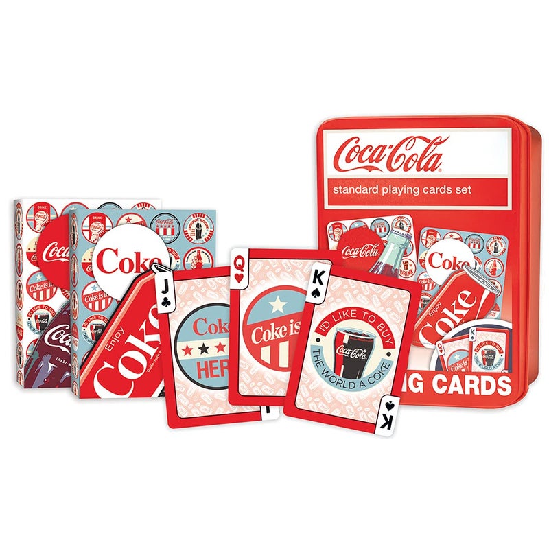 MasterPieces Officially Licensed Coca Cola 2 Pack Playing Cards - 54 Card Deck for Adults - Image 3